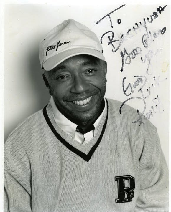 Russell Simmons inscription to Bashy USA — God Bless You, Go For It
